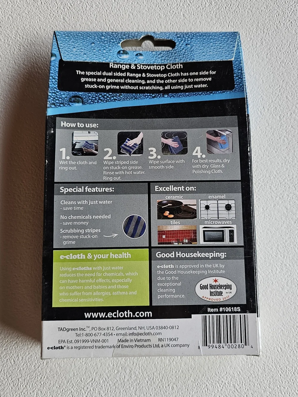 Range & Stovetop Cloth - Grey/Blue